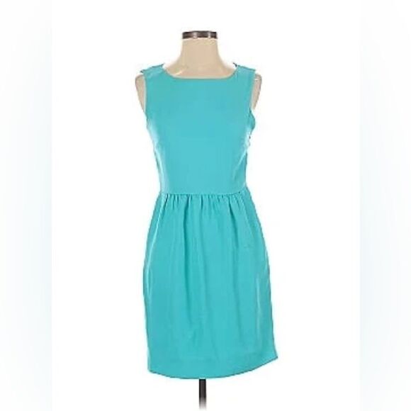 J. Crew Vibrant Turquoise Sleeveless Mini Dress - Picture 1 of 5
